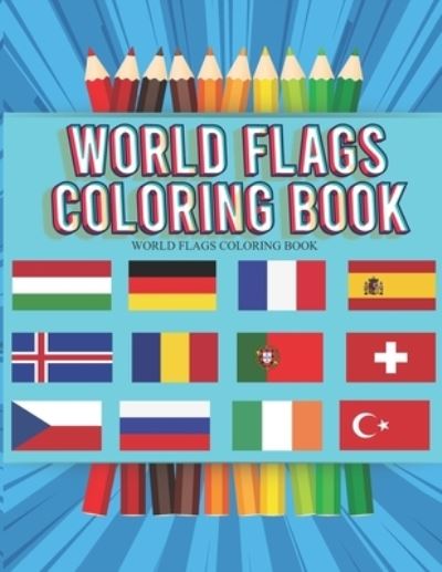 Cover for Barkoun Press · World Flags Coloring Book (Paperback Book) (2020)