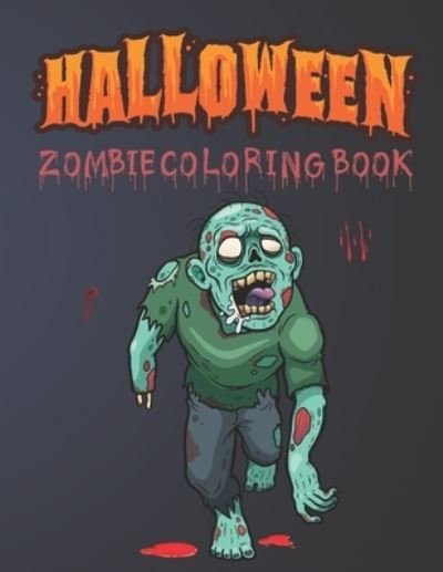 Cover for Blue Blend · Halloween Zombie Coloring Book (Pocketbok) (2020)