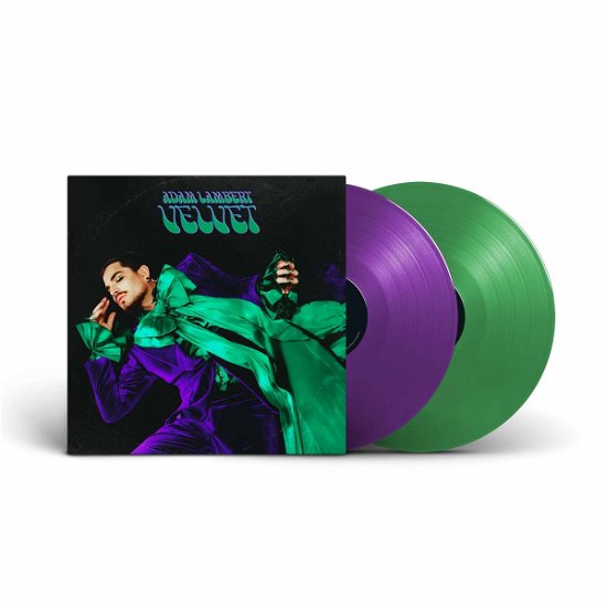 Cover for Adam Lambert · Velvet (LP) [Purple / Green Vinyl edition] (2020)