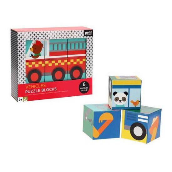 Vehicles Puzzle Blocks - Petit Collage - Merchandise -  - 0810073340664 - December 28, 2021