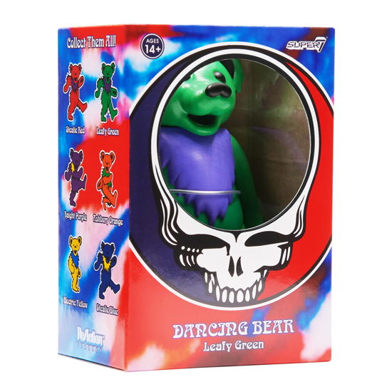 Grateful Dead - Dancing Bear (Leafy Green) Reaction Figure - Grateful Dead - Produtos - SUPER 7 - 0840049816664 - 10 de janeiro de 2023