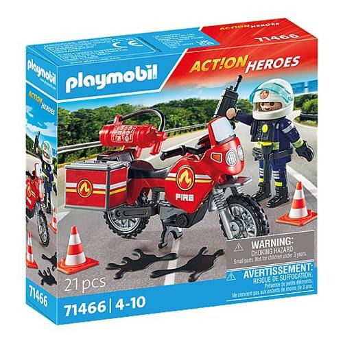 Cover for Playmobil · Feuerwehrmotorrad am Unfallort (Leketøy)