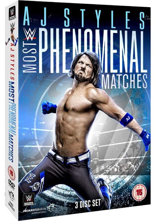 Cover for Wwe Aj Sytles  Most Phenomenal Mat · WWE - AJ Sytles - Most Phenomenal Matches (DVD) (2018)