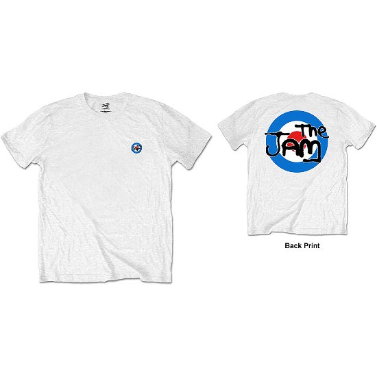 The Jam Unisex T-Shirt: Target Logo (Back Print / Retail Pack) - Jam - The - Merchandise -  - 5056170679664 - 