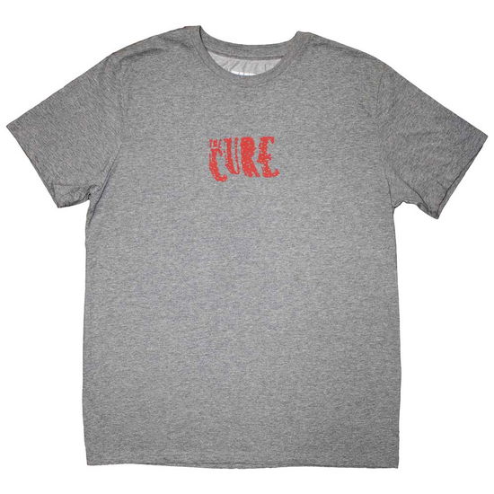 The Cure Unisex T-Shirt: Mini Logo (Grey) - The Cure - Gadżety -  - 5056737263664 - 16 lipca 2024