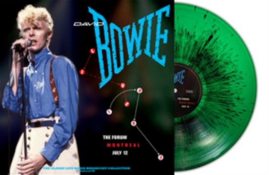Cover for David Bowie · Live At The Forum Montreal 1983 (Green / Black Splatter Vinyl) (LP) (2022)