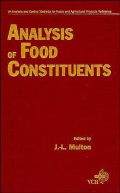 Cover for JL Multon · Analysis of Food Constituents (Inbunden Bok) (1997)