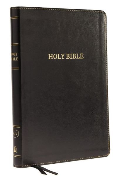 Cover for Zondervan · KJV, Thinline Bible, Large Print, Leathersoft, Black, Thumb Indexed, Red Letter, Comfort Print (Læderbog) (2017)