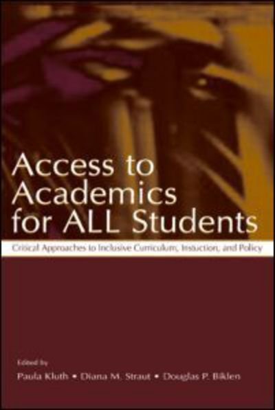 Cover for Raymond a Anderson · Access To Academics for All Students: Critical Approaches To Inclusive Curriculum, Instruction, and Policy (Paperback Book) (2003)