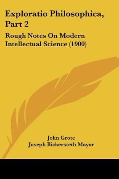 Cover for John Grote · Exploratio Philosophica, Part 2 (Paperback Book) (2009)