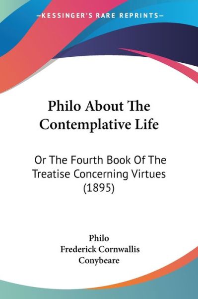 Cover for Philo · Philo About The Contemplative Life (Paperback Book) (2009)
