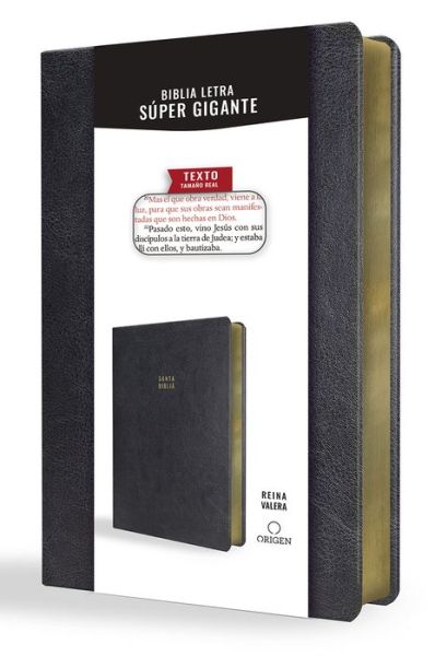 Cover for Reina Valera 1909 · Biblia Reina Valera 1909 letra super gigante, simil piel negro / Spanish Bible Reina Valera 1909 Super Giant Print, Black Leathersoft (Paperback Book) (2022)