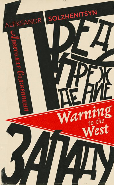Cover for Aleksandr Solzhenitsyn · Warning to the West (Paperback Bog) (2019)