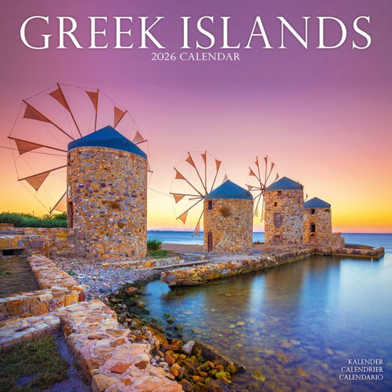 Cover for Greek Islands Calendar 2026  Square Travel Wall Calendar - 16 Month (Calendar) (2025)