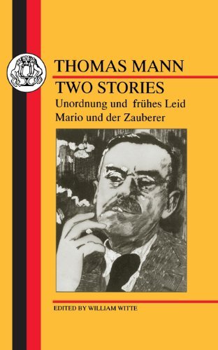 Cover for Thomas Mann · Two Stories: Unordnung und Fruhes Leid / Mario und der Zauberer - German Texts (Paperback Bog) [New edition] (1998)