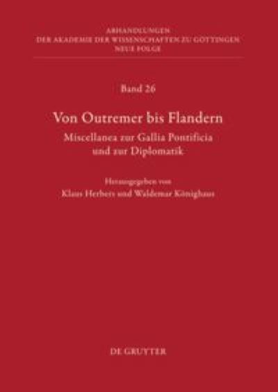 Cover for Klaus Herbers · Von Outremer bis Flandern (Book) (2013)