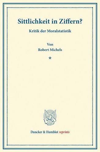 Cover for Michels · Sittlichkeit in Ziffern? (Bok) (2013)