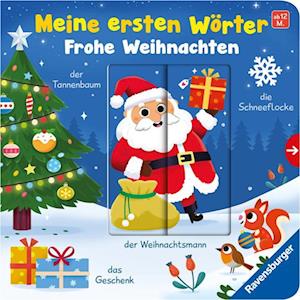 Cover for Mila Rulff · Meine ersten Wörter: Frohe Weihnachten – Sprechen lernen mit großen Schiebern für Kinder ab 12 Monaten (Book) (2023)