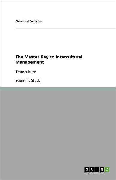 Cover for Deissler · The Master Key to Intercultura (Book) (2011)