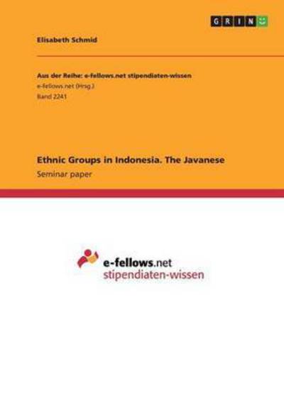 Cover for Schmid · Ethnic Groups in Indonesia. The (Book) (2017)