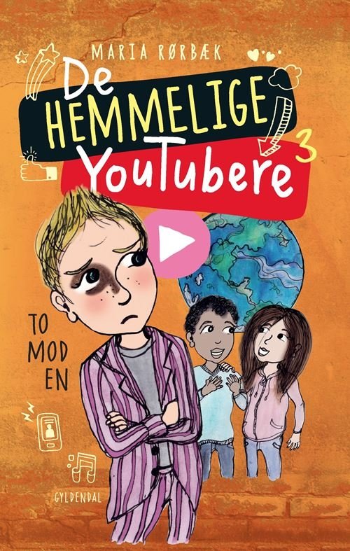 Cover for Maria Rørbæk · De Hemmelige Youtubere: De Hemmelige Youtubere 3 - To mod en (Gebundesens Buch) [1. Ausgabe] (2021)