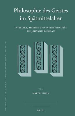 Cover for Martin Klein · Philosophie des Geistes im Spätmittelalter (Hardcover Book) (2019)