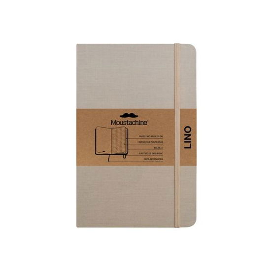 Cover for Moustachine · Moustachine Classic Linen Pocket Light Tan Dotted Hardcover (Book) (2024)