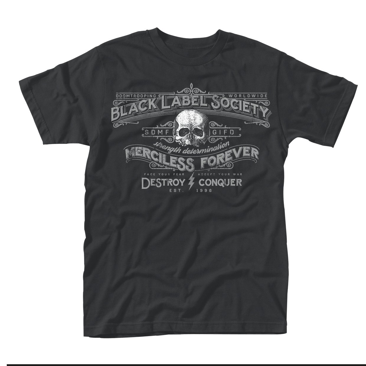Official Black Label Society Merciless Forever Unisex T-Shirt Mafia Sonic Brew 