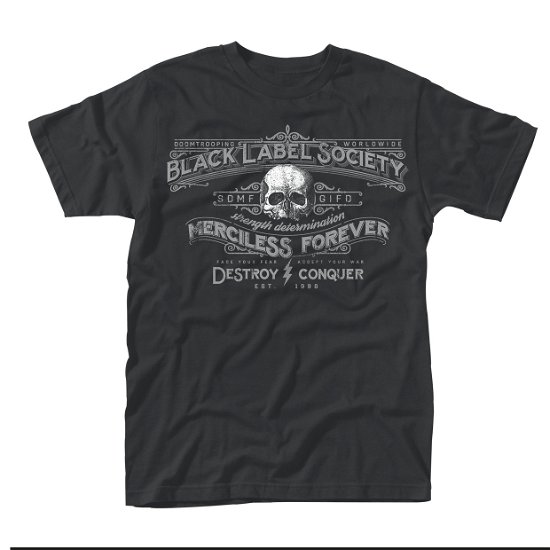 Cover for Black Label Society · Merciless Forever (T-shirt) [size XL] [Black edition] (2016)