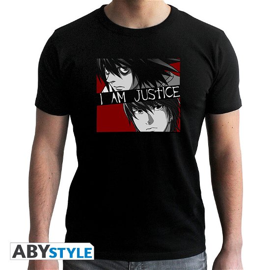 DEATH NOTE - Tshirt I am Justice man SS black - - T-Shirt Männer - Merchandise - ABYstyle - 3665361041665 - 7. februar 2019