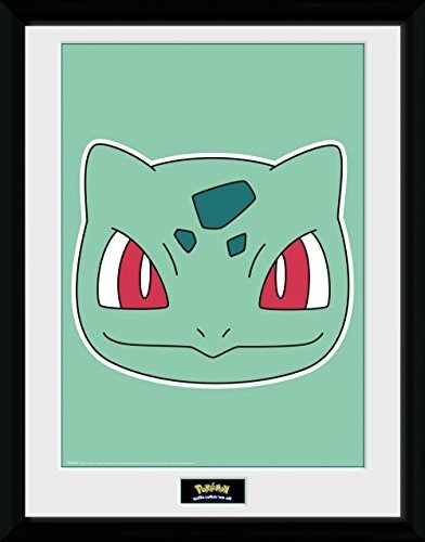 Cover for Gb Eye Limited · Pokemon: Bulbasaur Face (Stampa In Cornice 30x40 Cm) (CD)