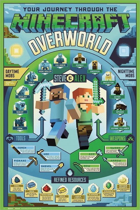 Cover for Poster - Maxi · MINECRAFT - Poster 61X91 - Overworld Biome (MERCH) (2019)