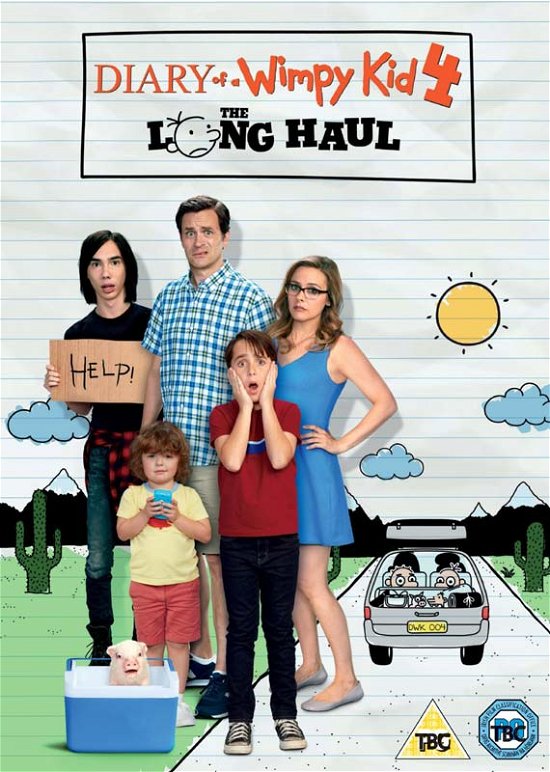 Cover for Diary Of A Wimpy Kid 4  The Long Haul · Diary Of A Wimpy Kid 4 - The Long Haul (DVD) (2017)