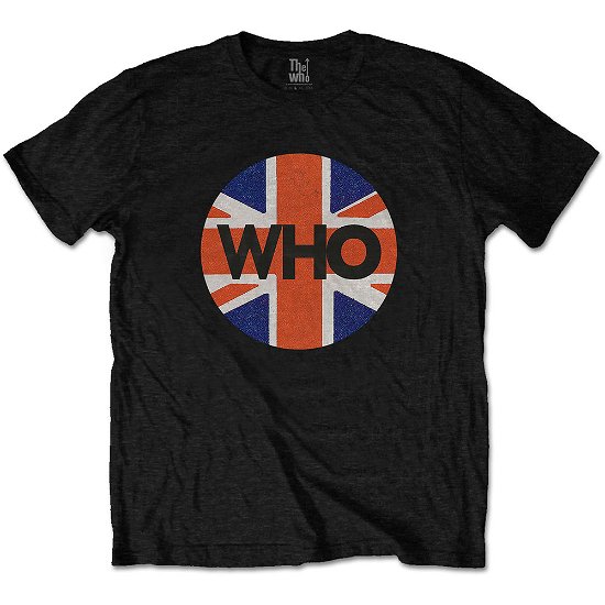 The Who Unisex T-Shirt: Union Jack Circle - The Who - Merchandise -  - 5056368615665 - 