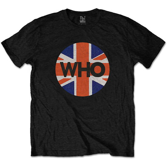 The Who Unisex T-Shirt: Union Jack Circle - The Who - Merchandise -  - 5056368615665 - 