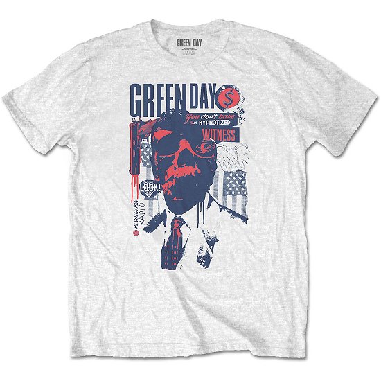 Green Day Unisex T-Shirt: Patriot Witness - Green Day - Produtos -  - 5056368631665 - 