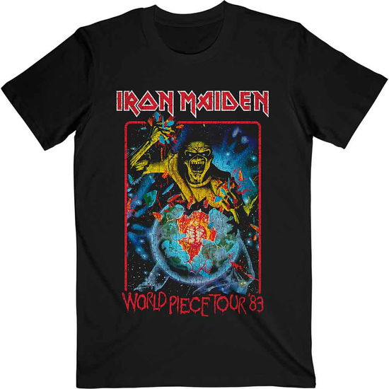 Iron Maiden Unisex T-Shirt: World Piece Tour '84 V.1. - Iron Maiden - Merchandise -  - 5056368673665 - June 29, 2023