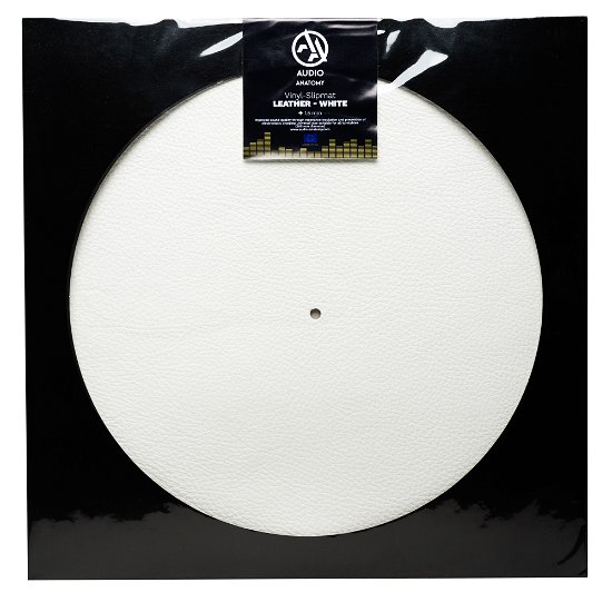 Cover for Audio Anatomy: Slipmat Leather · White - Diameter: 295 Mm - Thickness: 1,5 Mm - Audio Anatomy (MERCH)