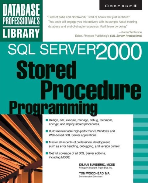 Cover for Dejan Sunderic · Sql Server 2000 Stored Procedure Programming (Pocketbok) (2000)