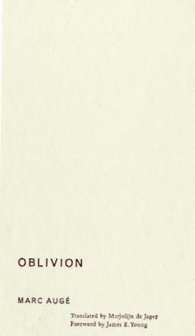 Cover for Marc Auge · Oblivion (Hardcover Book) (2004)