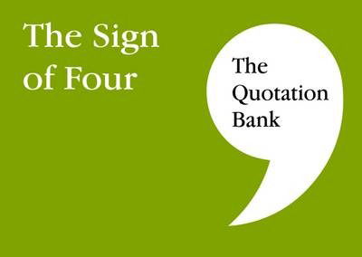 Cover for The Quotation Bank: The Sign of Four GCSE Revision and Study Guide for English Literature 9-1 (Paperback Book) (2017)