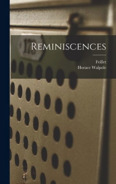 Cover for Horace Walpole · Reminiscences (Book) (2022)