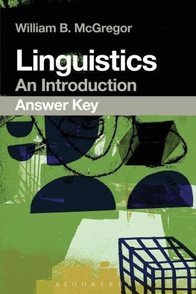 Cover for McGregor, William B. (University of Aarhus, Denmark) · Linguistics: An Introduction Answer Key (Paperback Book) (2015)