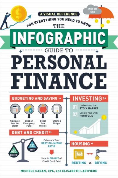 Cover for Michele Cagan · The infographic guide to personal finance (Book) [First Adams Media trade paperback edition. edition] (2017)