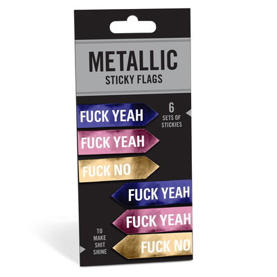 Cover for Knock Knock · Knock Knock Fuck Yeah / Fuck No Metallic Sticky Flags (Print) (2020)