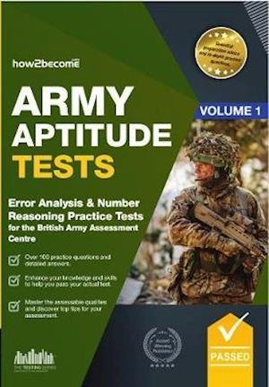 Cover for How2Become · Army Aptitude Tests:: Error Analysis &amp; Number Reasoning for the British Army Assessment Centre (Paperback Bog) (2019)