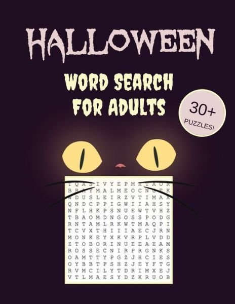 Cover for Makmak Puzzle Books · Halloween Word Search For Adults: 30+ Spooky Puzzles - With Scary Pictures - Trick-or-Treat Yourself to These Eery Large-Print Word Find Puzzles! (Paperback Book) [Large type / large print edition] (2020)