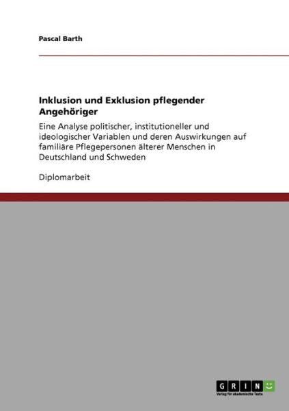 Cover for Barth · Inklusion und Exklusion pflegende (Book) [German edition] (2009)