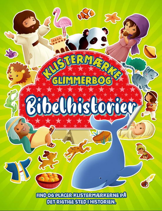 Cover for Jacob Vium Olesen · Klistermærke Glimmerbog - Bibelhistorier (Sewn Spine Book) (2025)