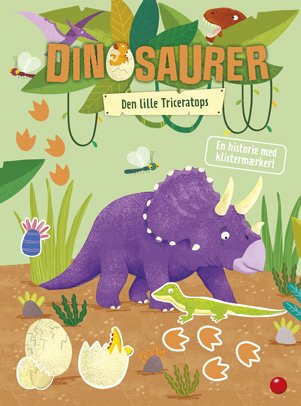 Cover for Dinosaurer Neon-aktivitetsbog: Dinosaurer: Den lille Triceratops (Heftet bok) [1. utgave] (2023)